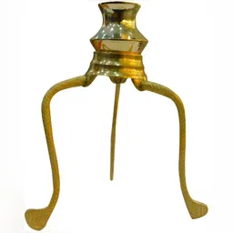 Navyaksh Gold Toned Shivling Stand Without Shivling Brass Lota Showpiece-image-73