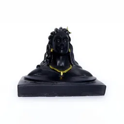 Navyaksh Black Adiyogi Lord Shiva Religious Idol Showpiece-image-70