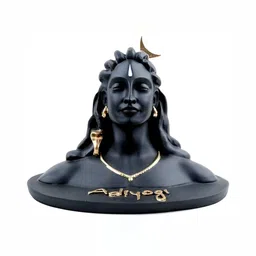 Navyaksh Black Brass Small Shivling Religious Idol Decorative Showpiece-90