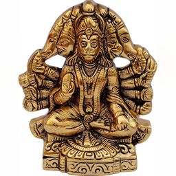 Navyaksh Gold Toned Religious Panchmukhi Hanuman Showpiece-picture-1