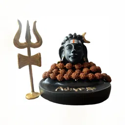 Navyaksh Black & Brown Small Religious Idol Decorative Showpiece-image-5