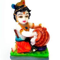 krishnagallery1 White & Beige Religious Idol Showpiece-6