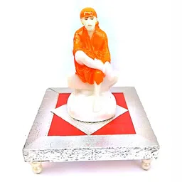 krishnagallery1 White Marble Sai Baba Idol Showpiece-image-64