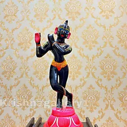 krishnagallery1 Black and GoldToned Religious Idol Showpiece-image-44