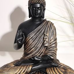 krishnagallery1 Black & Bronze Toned Buddha Idol Showpiece-image-27