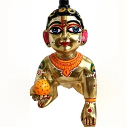 krishnagallery1 Gold Toned & Yellow Brass Religious Showpiece-image-39