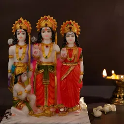 krishnagallery1 White & Orange Religious Idol Showpiece-image-32