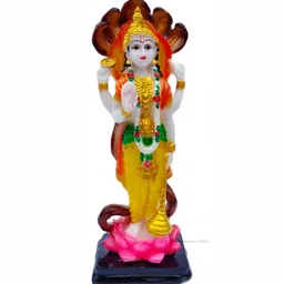 krishnagallery1 White & Gold Toned Religious Idol Showpiece-image-98
