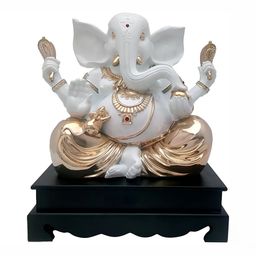 krishnagallery1 Gold Toned & White Religious Metal Showpiece-image-27