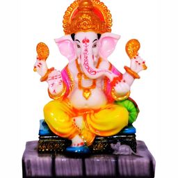 krishnagallery1 Cream & Yellow Marble Religious Idol Showpiece-15