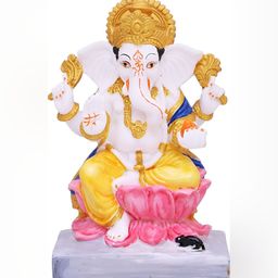 krishnagallery1 White & Gold Toned Religious Idol Showpiece-image-66