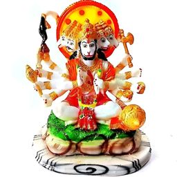 krishnagallery1 Gold Toned & Red Marble Idol Showpiece-image-28