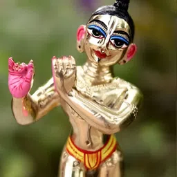 krishnagallery1 Gold Toned Lord Krishana Showpiece-image-75