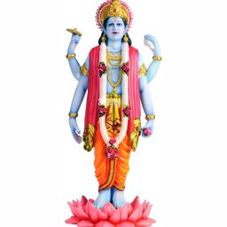 krishnagallery1 Blue & Pink Religious Marble Showpiece-image-72