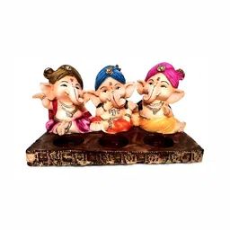 krishnagallery1 Cream & Blue Marble Religious Medium Idol Showpiece-13