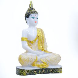 GW CREATIONS Yellow Buddha Idol Showpiece-picture-25