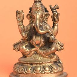 Imli Street Gold-Toned Ganesh Small Showpiece-image-47