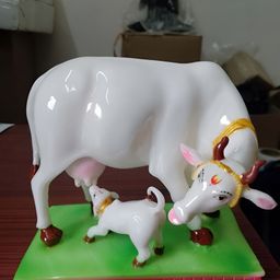 VAMIKA HANDICRAFTS White & Brown Religious Idol Showpiece-image-37