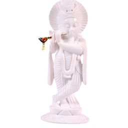 Avinash Handicrafts White Marble Religious Idol Showpiece-image-51