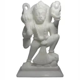 Avinash Handicrafts White Marble Hanuman  Religious Idol Showpiece-image-48