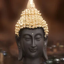 krishnagallery1 Black & Gold Toned Buddha Idol Showpiece-image-51