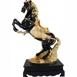 krishnagallery1 Black & Gold Toned Fengshui Figurine Showpiece-image-26