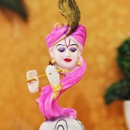 krishnagallery1 White & Pink Marble Religious Showpiece-image-27