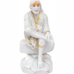 krishnagallery1 White & Gold Toned Religious Marble Showpiece-image-98