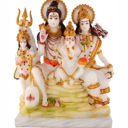 krishnagallery1 White & Gold Toned Religious Marble Showpiece-image-70