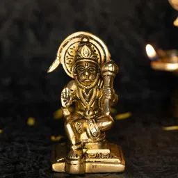 Ekhasa Gold - Toned Hanuman Religious Idol Showpiece-image-98