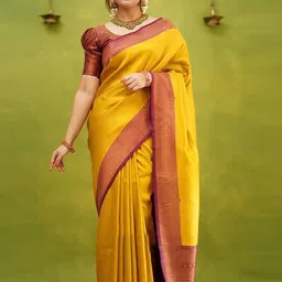 KALINI Woven Design Zari Banarasi Saree-image-99