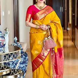 Anjaneya Sarees Woven Design Silk Blend Banarasi Saree-picture-13