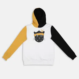 Puma Unisex Kids White Graphic Printed Lil Hoodie Regular Fit Sweatshirt-image-27