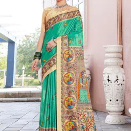 Anouk Ethnic Motifs Printed Saree-picture-15