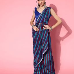 Mitera Leheriya Printed Zari Saree-picture-11
