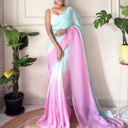 DIVASTRI Ombre Dyed Ready to Wear Saree-picture-33