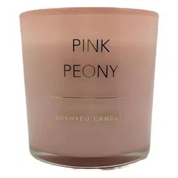 Earthly Edges Pink Peony Pink Scented Pillar Candle-image-76