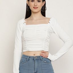 Sugathari Sweetheart Neck Fitted Crop Top-image-89