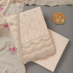 Koskii Raw Silk Unstitched Dress Material-image-77