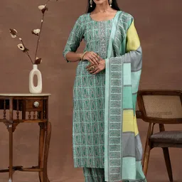 Libas Paisley Printed Thread Work Straight Kurta with Salwar & Dupatta-picture-15