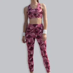 Soie Printed Sports Bra & Leggings Co-Ords-image-64