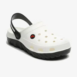 Adda Men White & Black Clogs Sandals-image-98