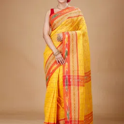SLAGHA Woven Design Pure Cotton Taant Saree-58