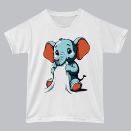 BAESD Kids Printed Applique T-shirt-image-78