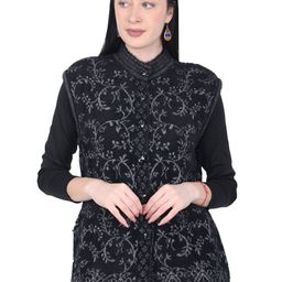 Chatanya Women Self Design Floral Cardigan-image-78