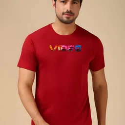 CASUALBUD Men Typography Printed Round Neck T-shirt-image-92