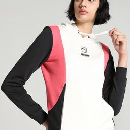 Puma Queen Colourblocked Hooded Neck Football Sweatshirt-21
