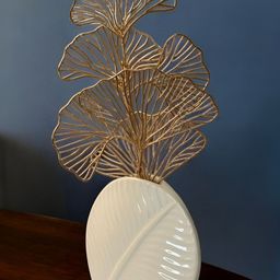 Art Street Off White Ceramic Textured Flower Vases-41
