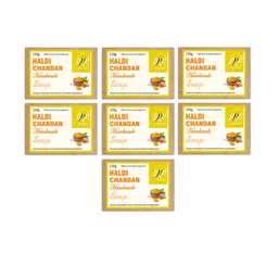 YNB YOURS NATURAL BUDDY Pack of 7 Organic Haldi Chandan Soap 840 gm-14