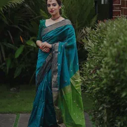 revika Woven Design Zari Pure Silk Kanjeevaram Saree-picture-42